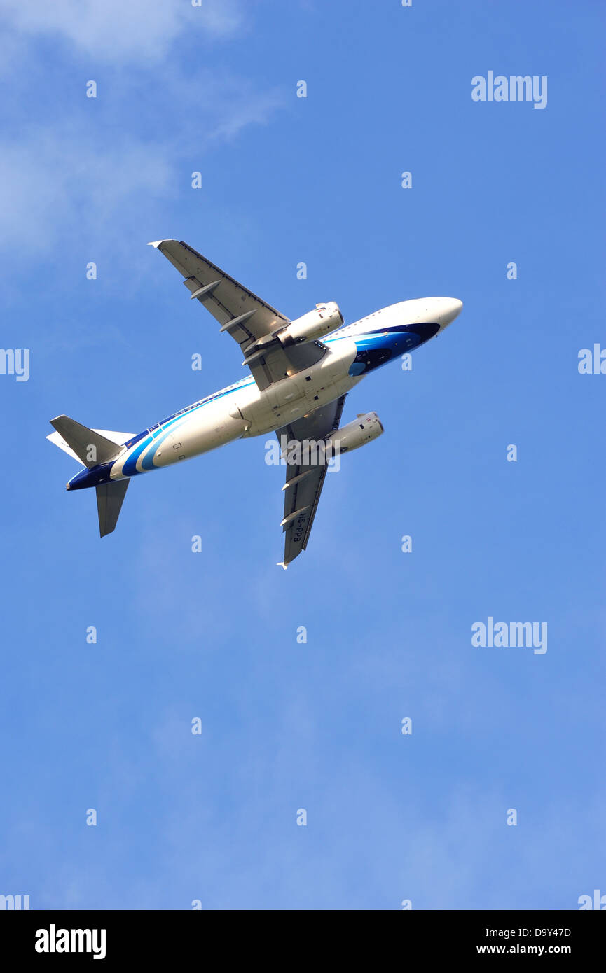 Airplane take off Stock Photo