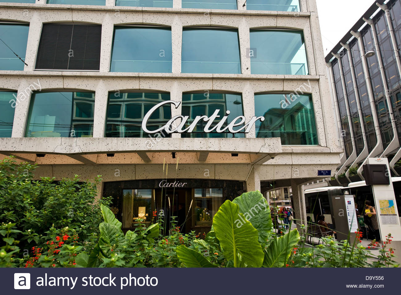 Cartier shop,Geneva,Switzerland Stock 