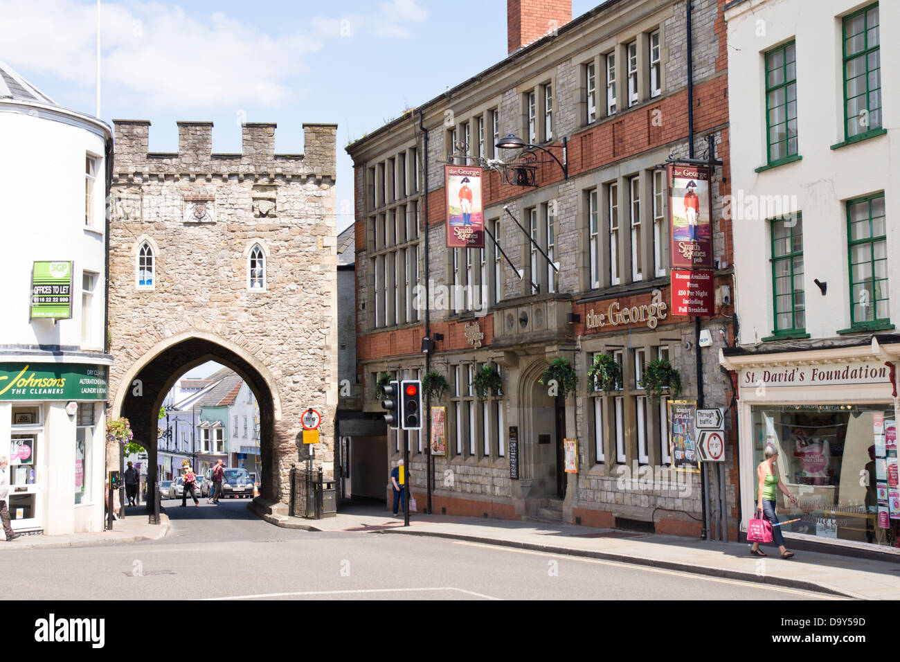 The Town Gate and The Hotel, Chepstow a small town in