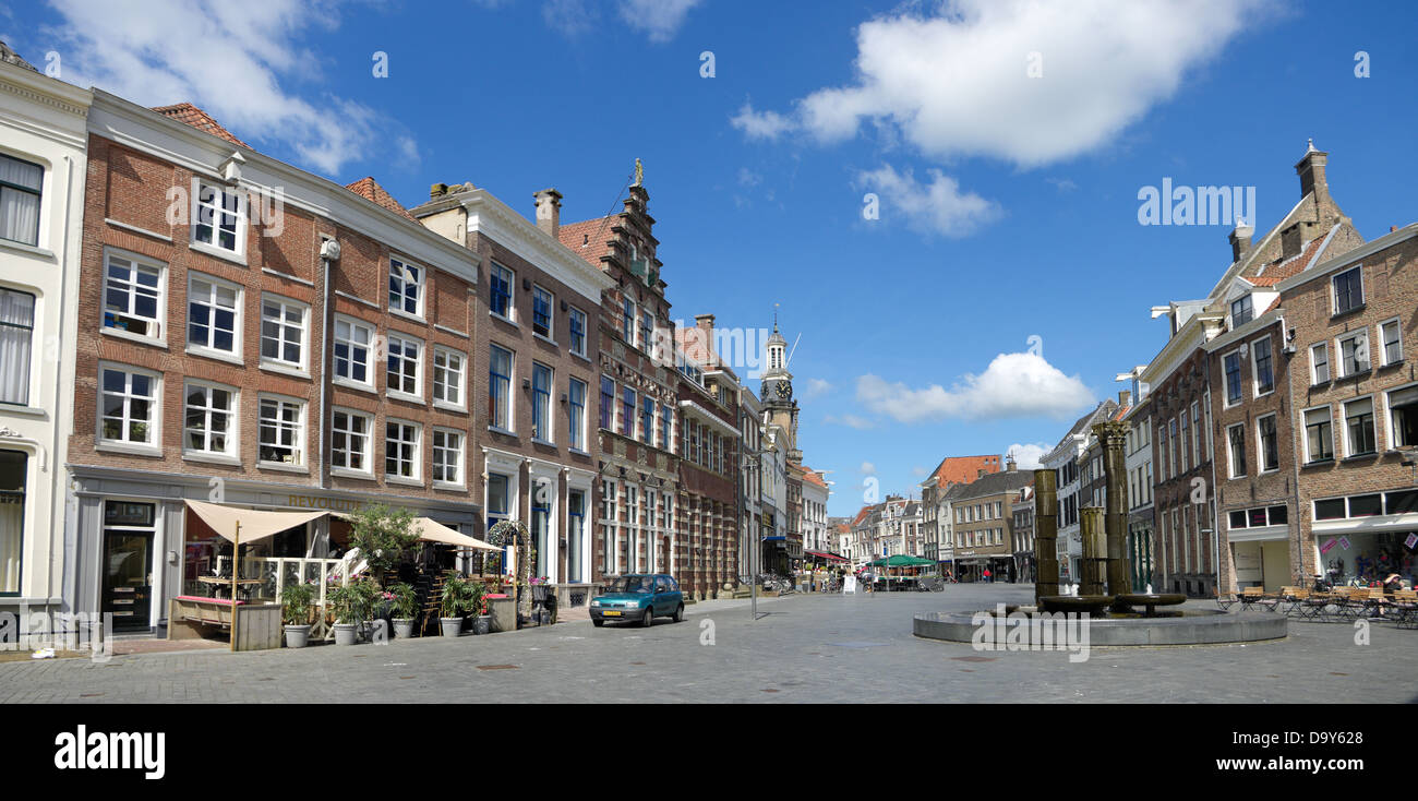 center and market place of zutphen, netherlands Stock Photo