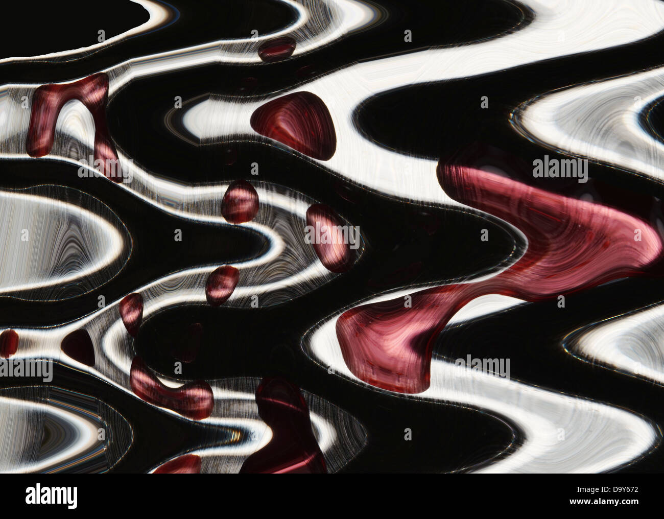 Distorted red wine on metal abstract Stock Photo - Alamy