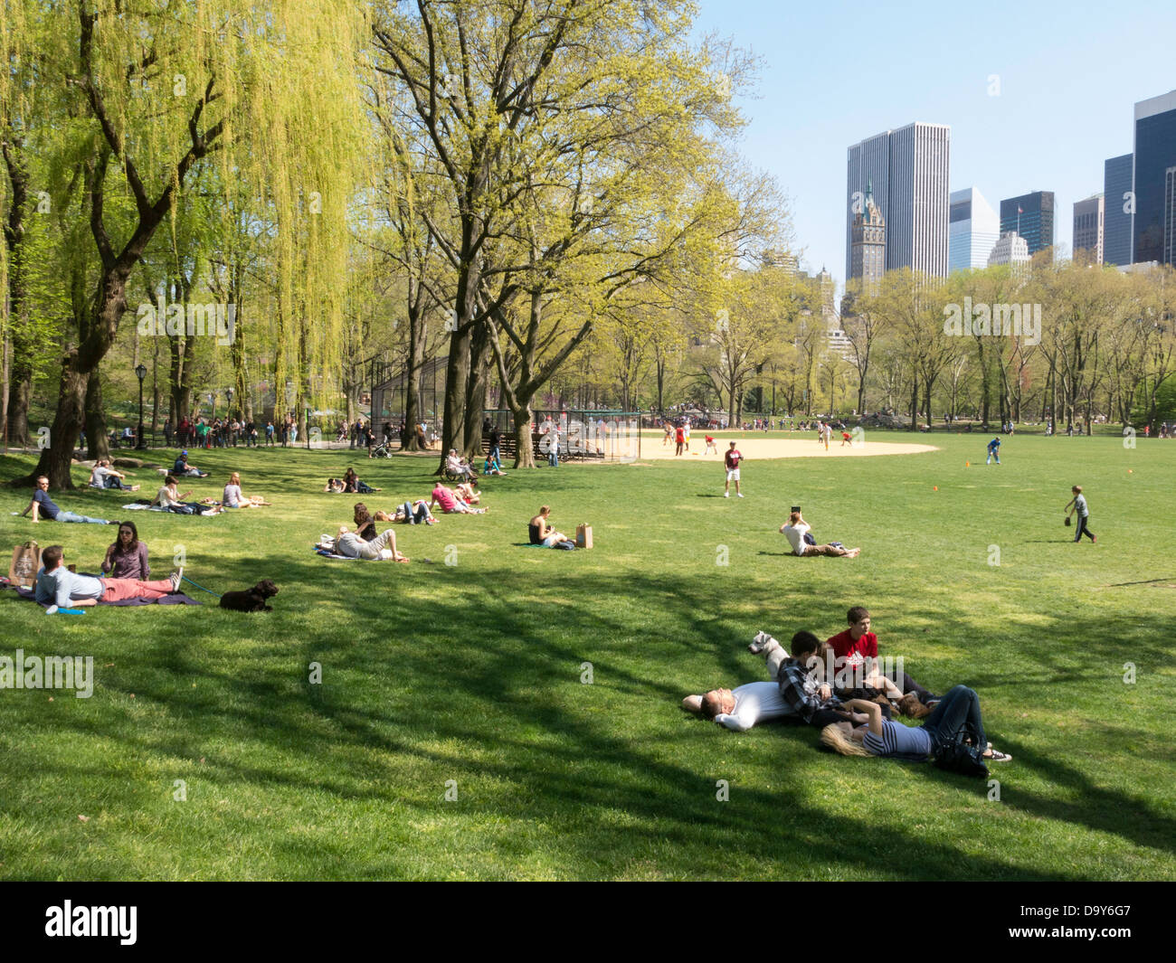 Heckscher Ballfields, Central Park,New York City Stock Photo - Alamy