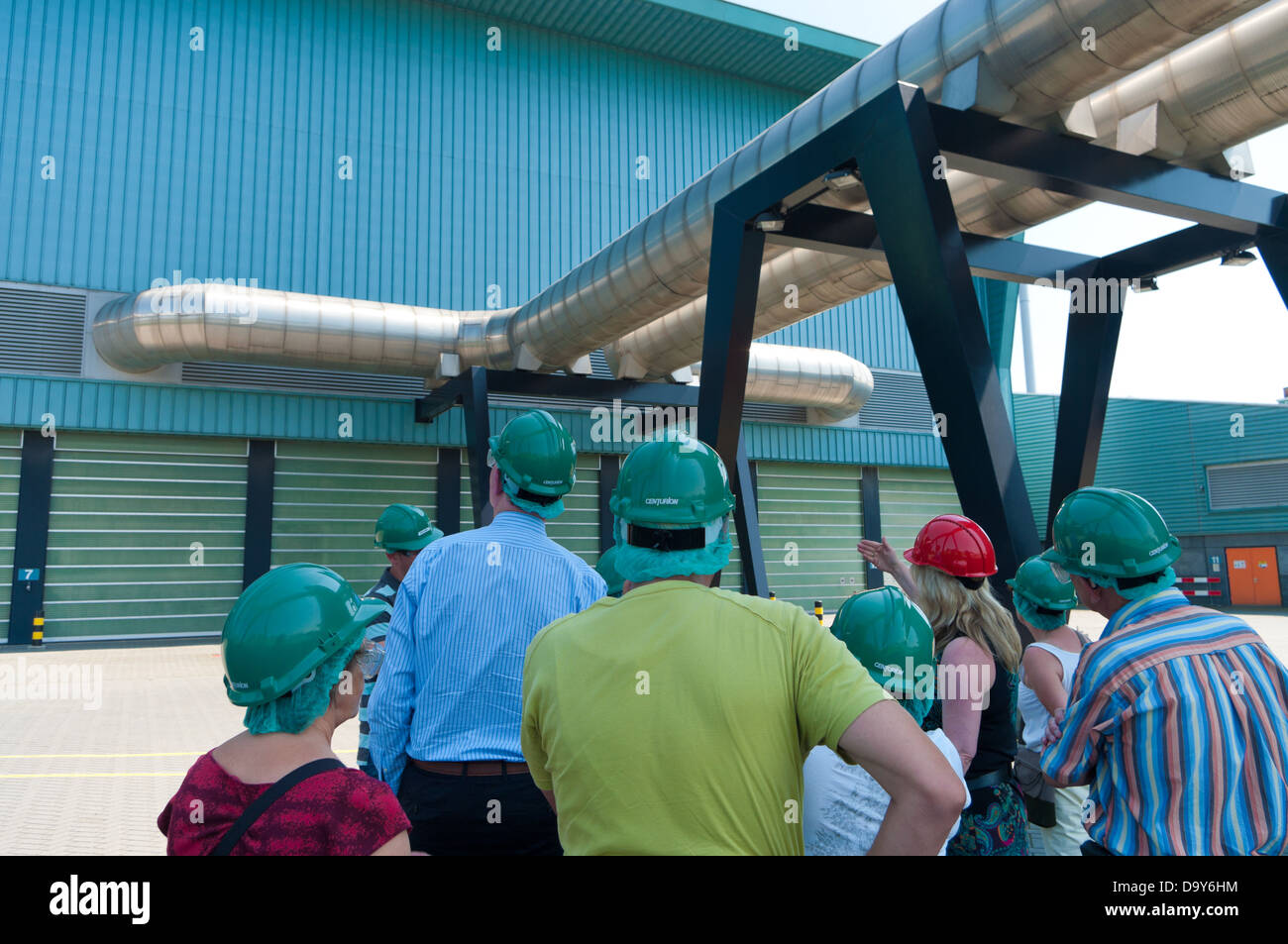 guided tour at a modern waste treatment plant in the Netherlands Stock Photo Alamy