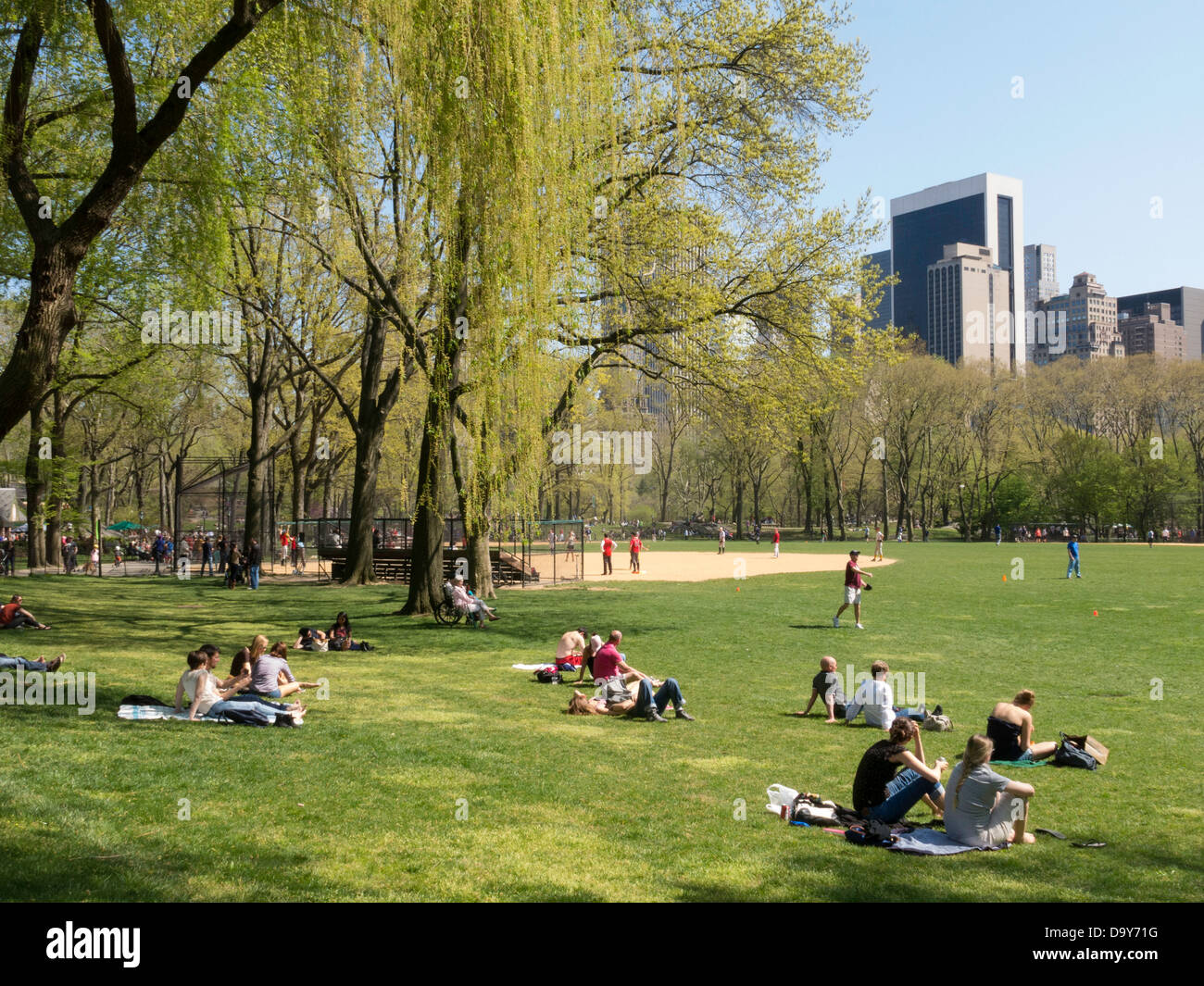 Heckscher Ballfields, Central Park,New York City Stock Photo Alamy