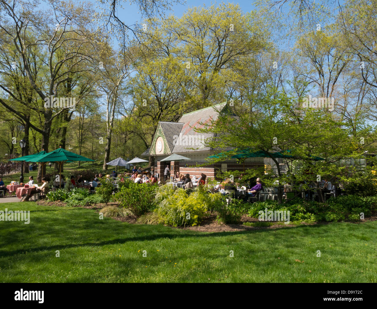 Ball Fields Cafe, Central Park in New York City Stock Photo