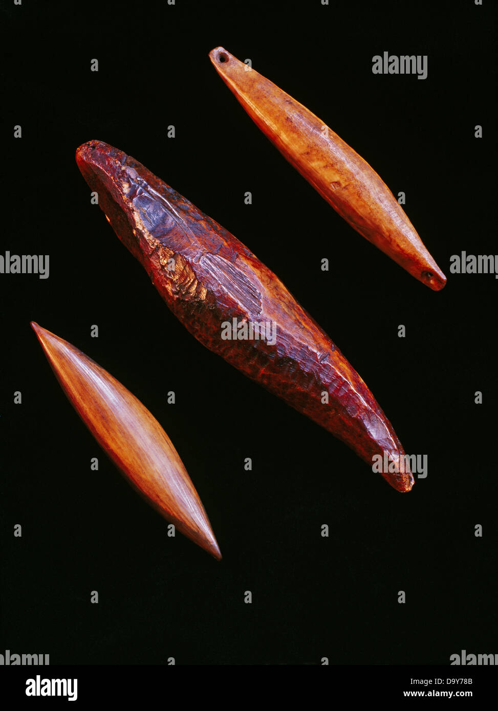 USA, Alaska, St. Lawrence Island, Ancient ivory fishing net weights