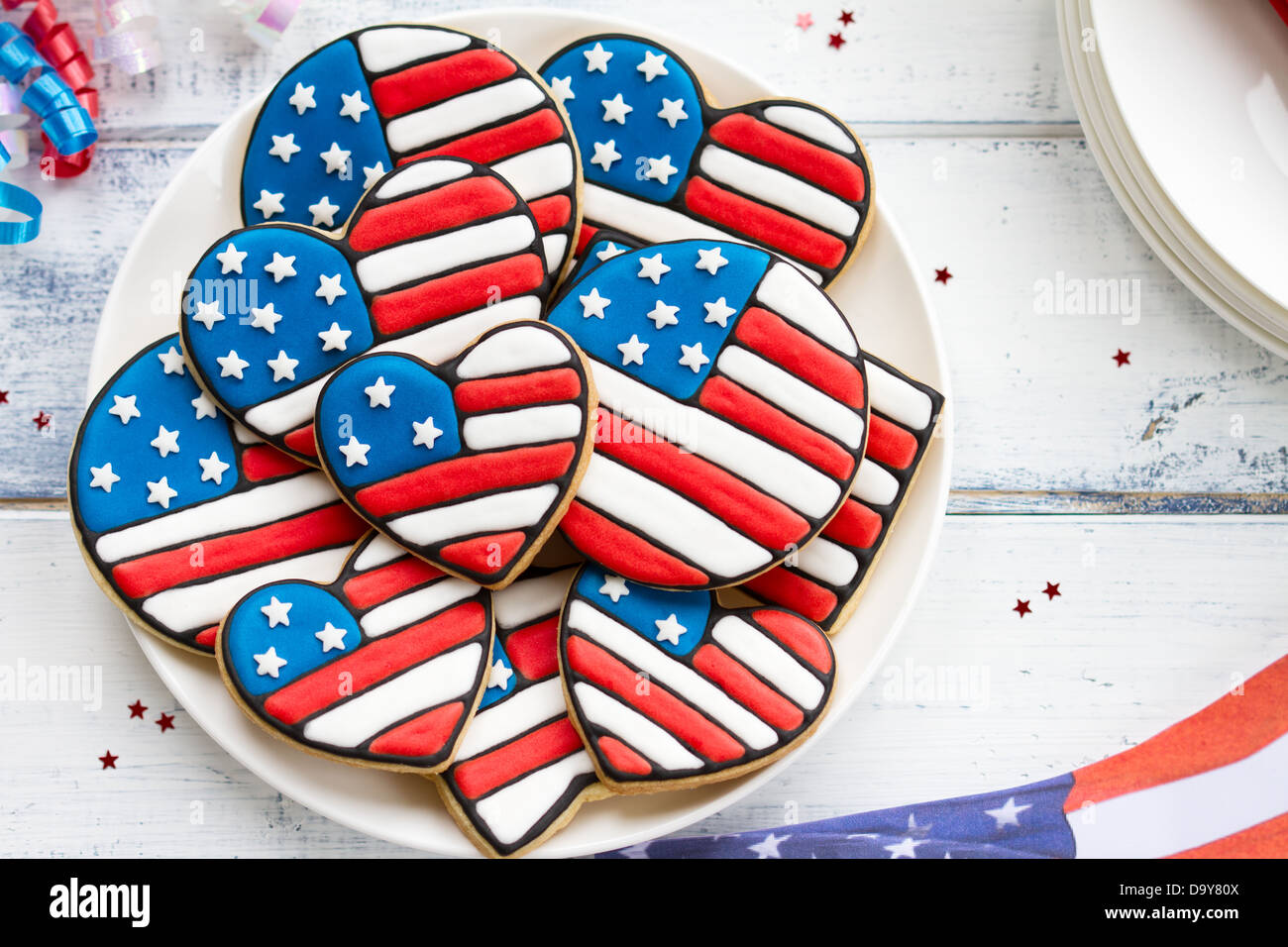 Patriotic cookies Stock Photo