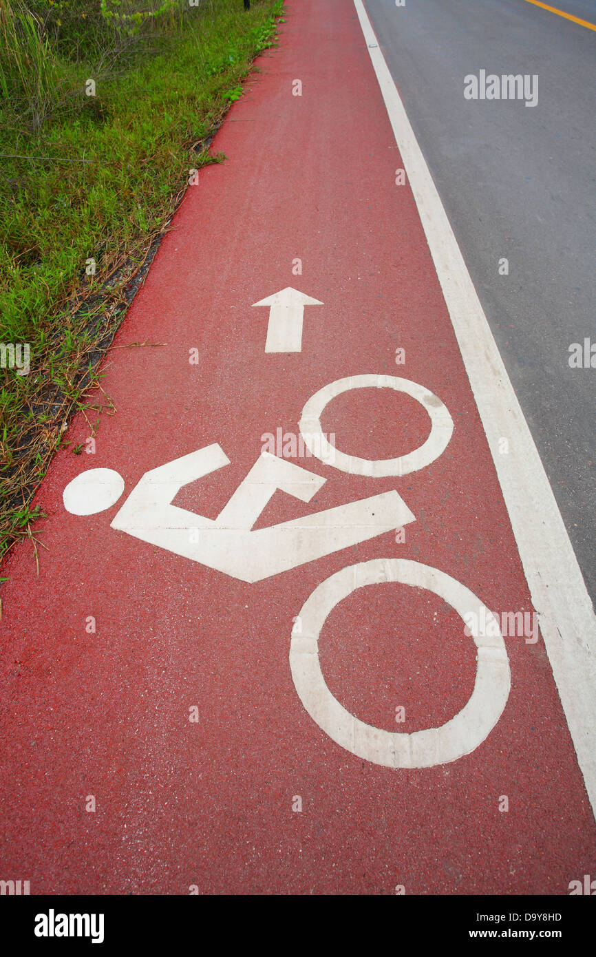 Bicycle path Stock Photo