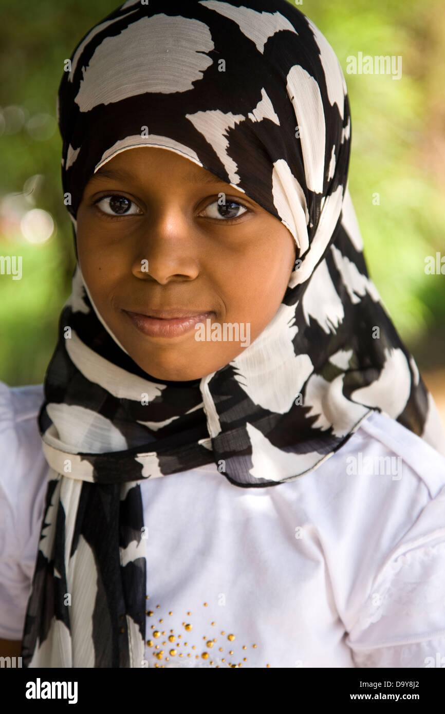 Beautiful Omani girl , Muscat, Oman Stock Photo