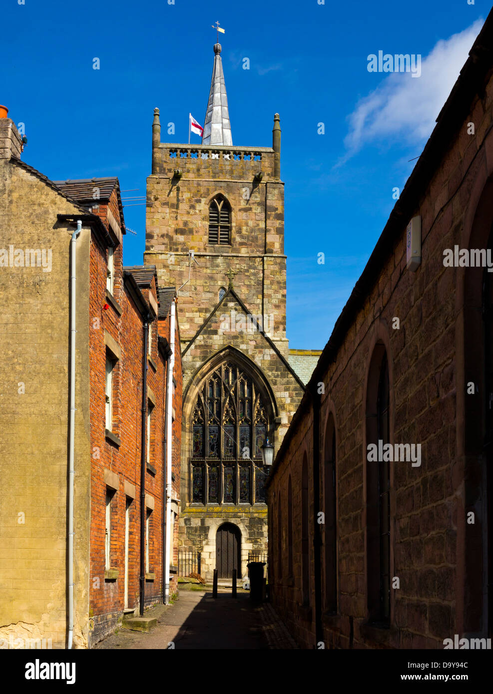 St Mary's Church Wirksworth Derbyshire Dales England UK a grade 1 listed medieval church restored in 1870 by Sir Gilbert Scott Stock Photo