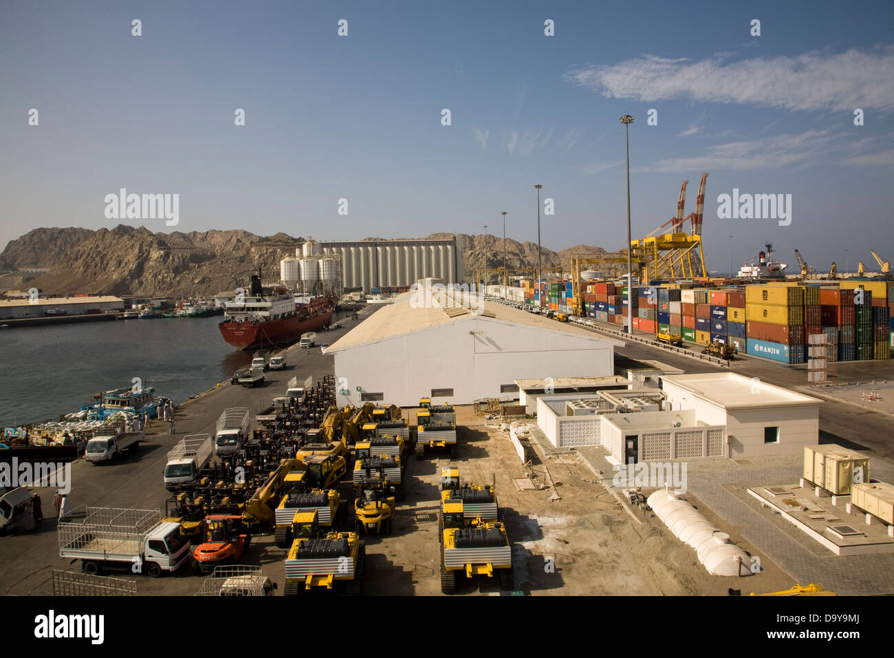 Sultan Qaboos Port, Muscat, Oman. Stock Photo