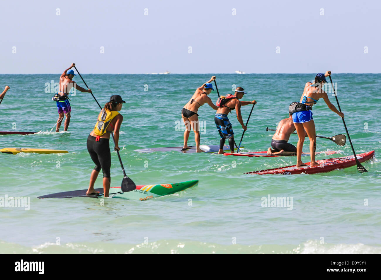 The annual 3mile Stand Up Paddleboard event in the Gulf of Mexico at