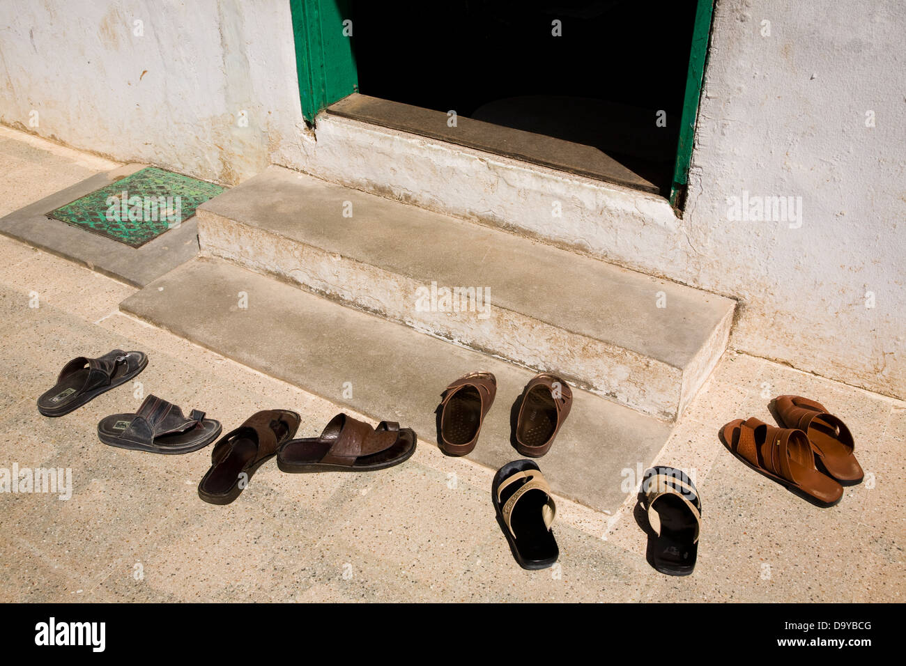 Shoes outside a mosque hires stock photography and images Alamy
