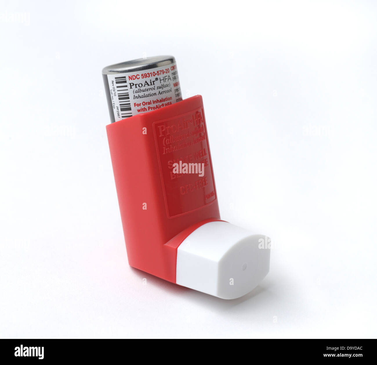 Albuterol inhaler Stock Photo