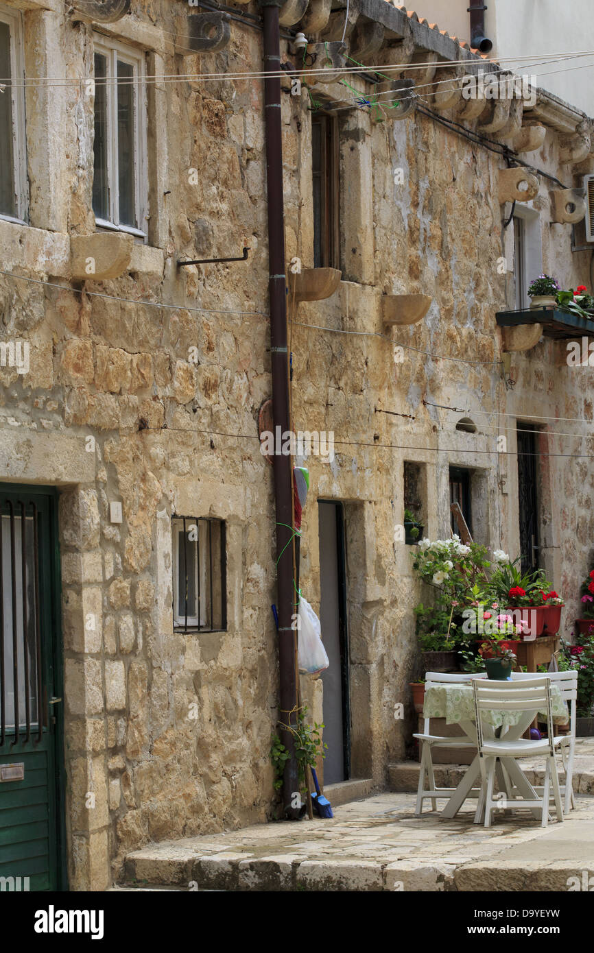 Typical house in Dubrovnik, Croatia Stock Photo