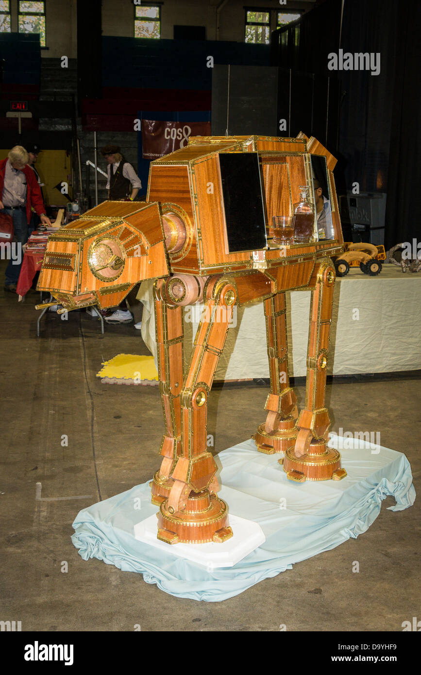 Colin Johnson's, homage to Star Wars. The Emperors Cabinet wet bar, featured at the Vancouver Mini Maker Faire. Stock Photo