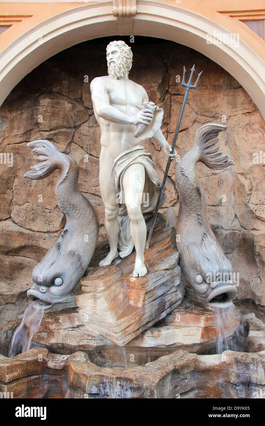 Statue of Neptune at the Italian Pavilion of Epcot Center World
