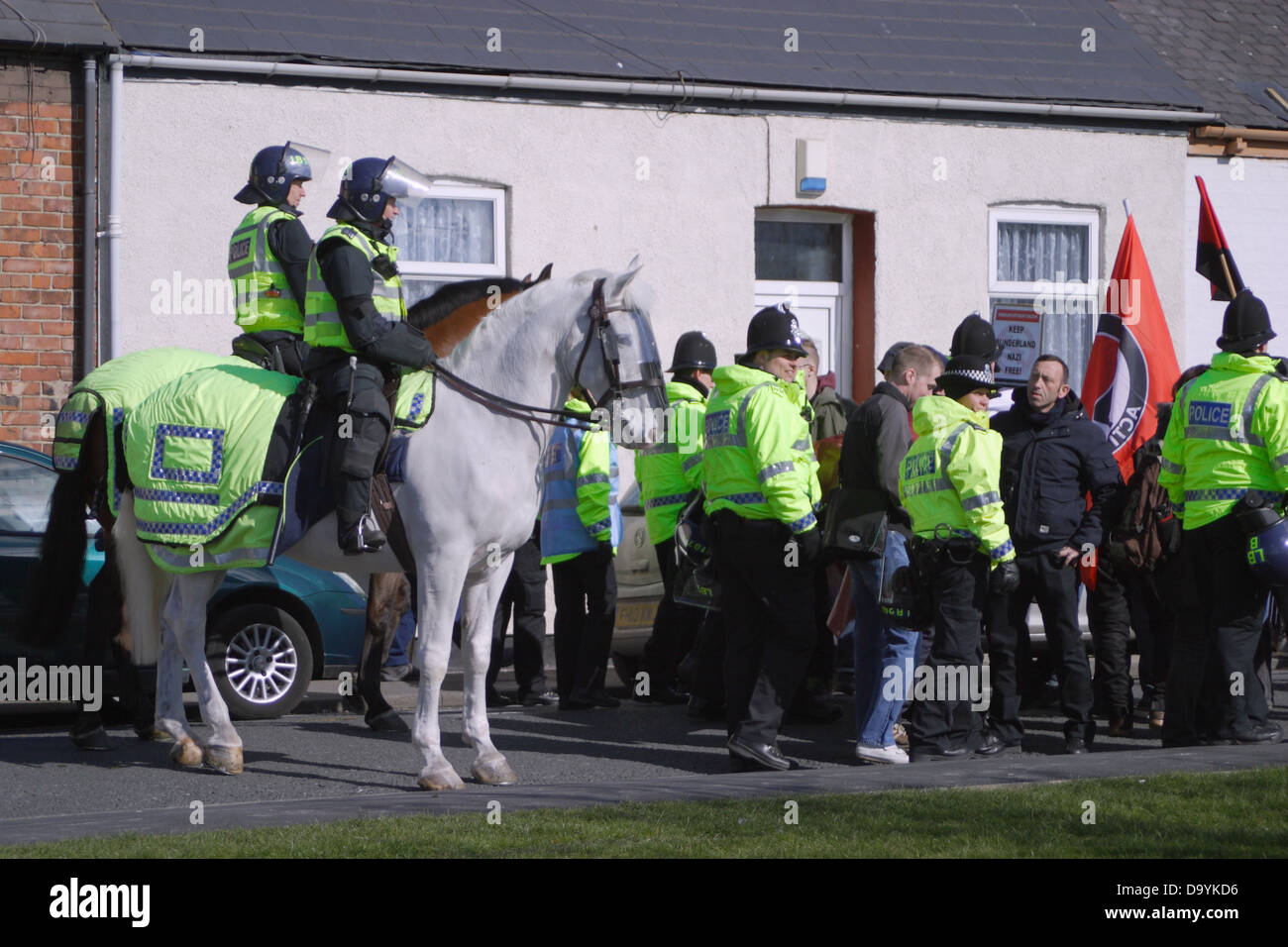 Mounted police protest horse hi-res stock photography and images - Alamy