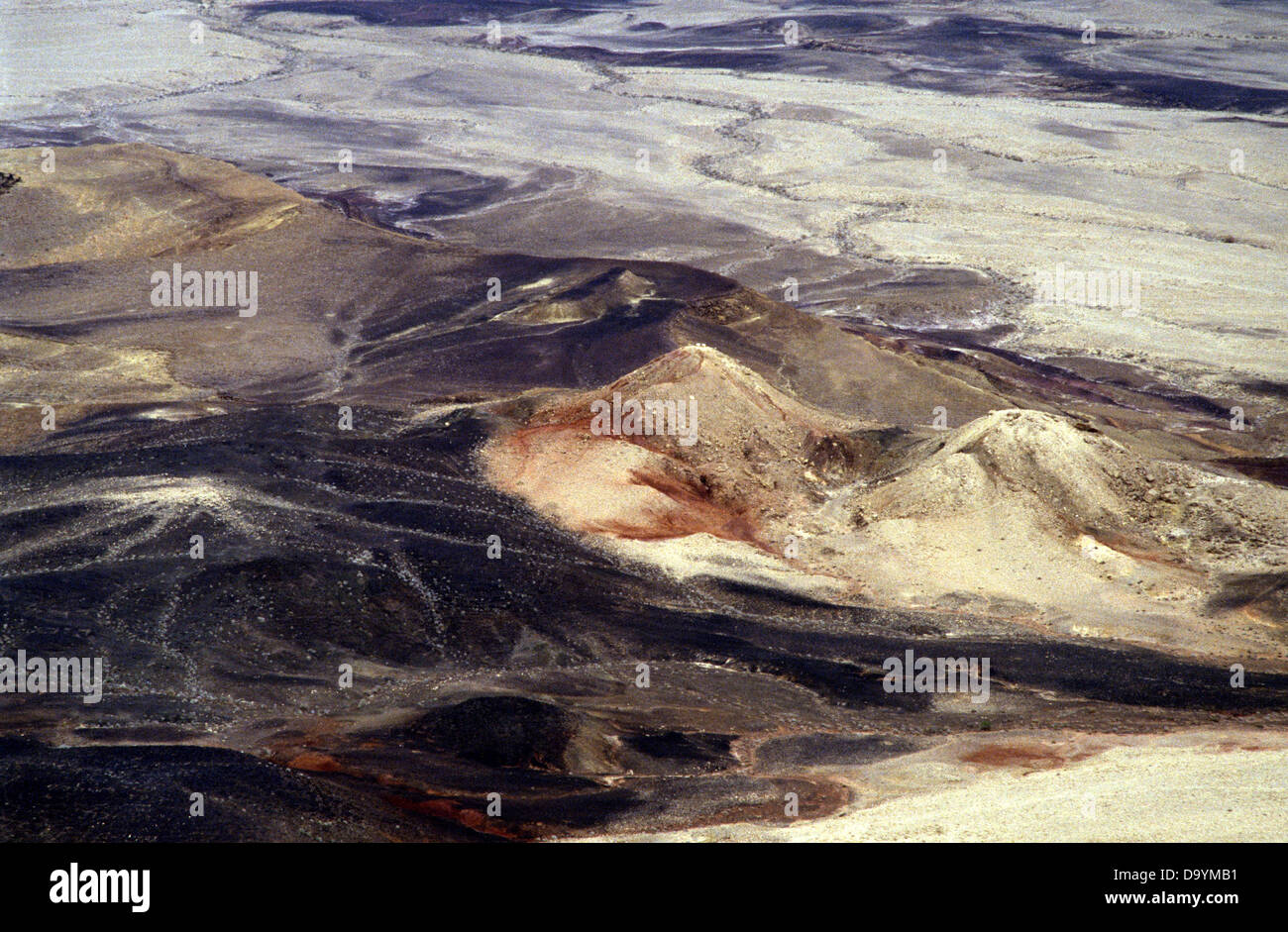 Aerial view of the Large Makhtesh Ramon Crater a geological landform