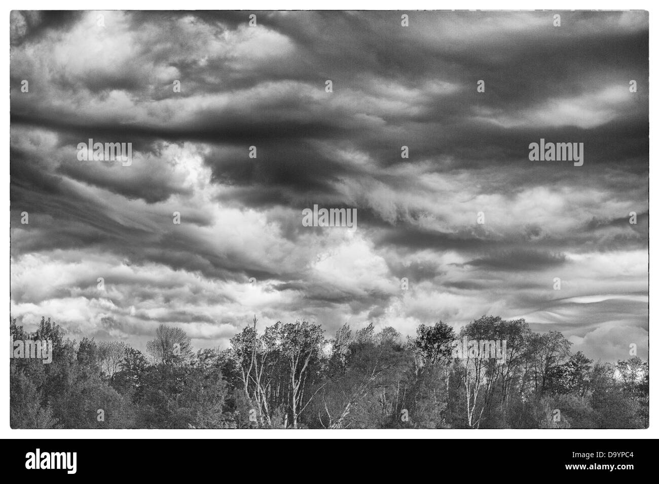 Formation of storm clouds Black and White Stock Photos & Images - Alamy