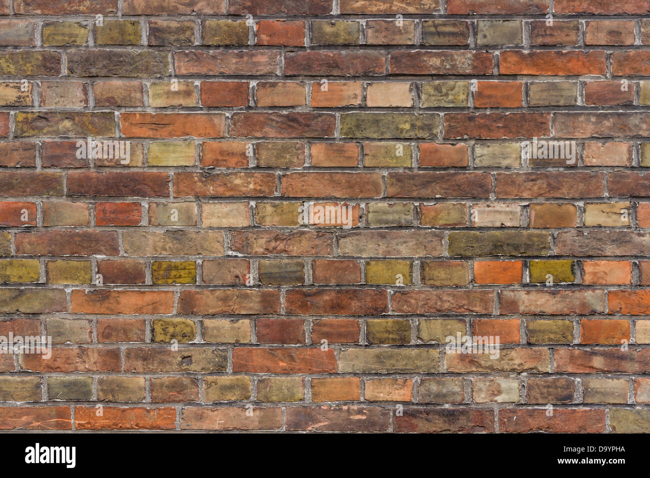 Colorful brick wall Stock Photo