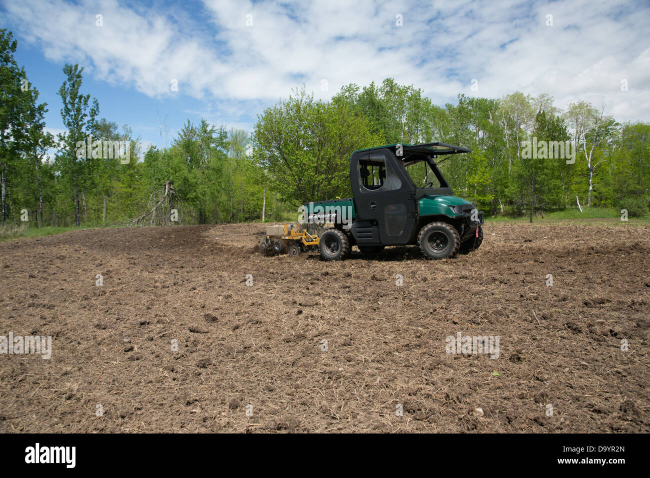 Creating a food plot for wildlife Stock Photo Alamy