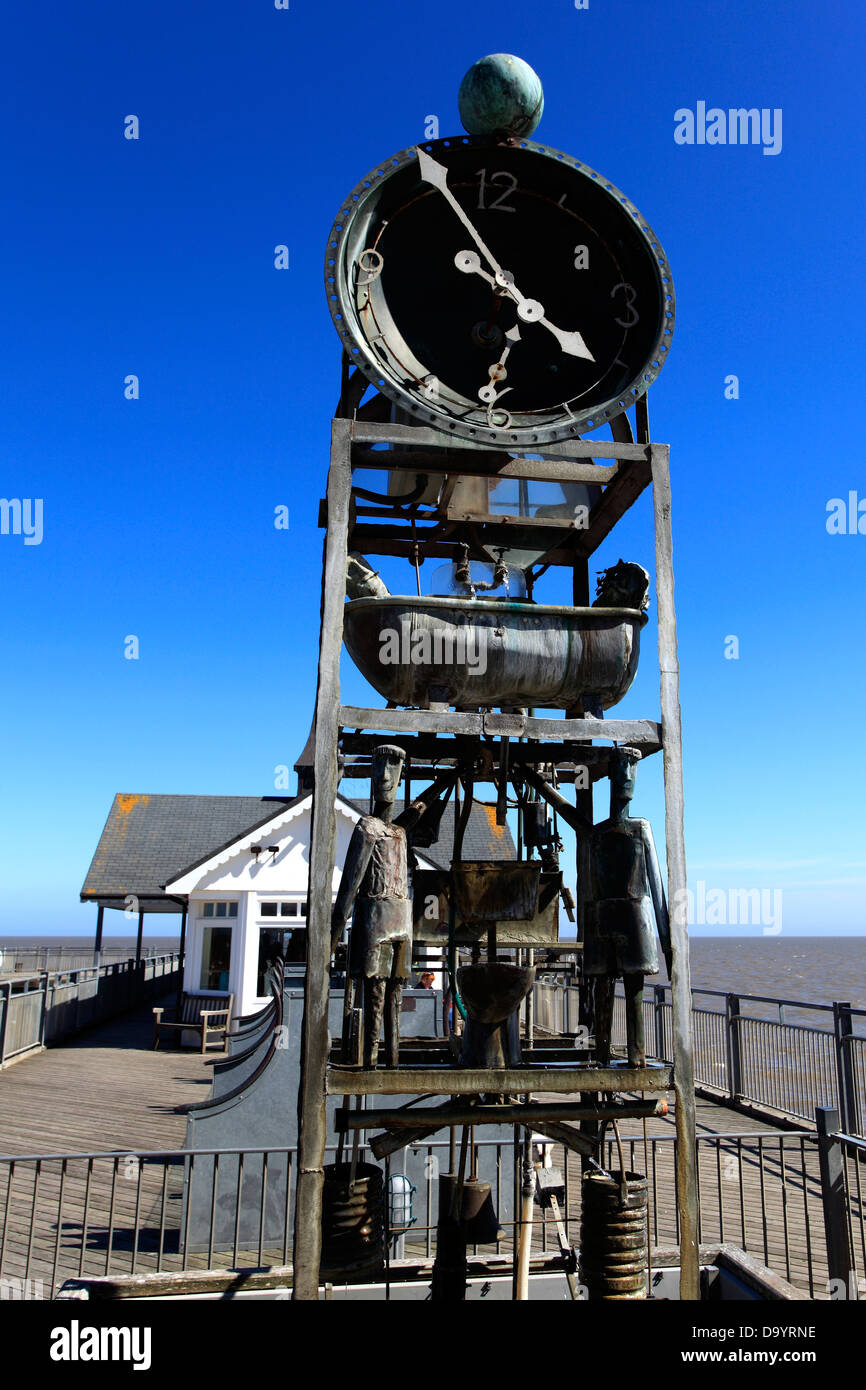 The Water clock on Southwold Pier, Southwold Town, Suffolk County