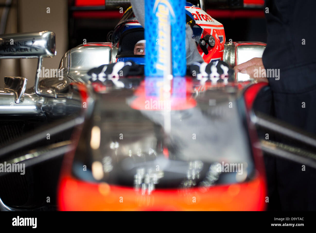 Jenson Button At The British Formula One (F1) Grand Prix, Silverstone ...