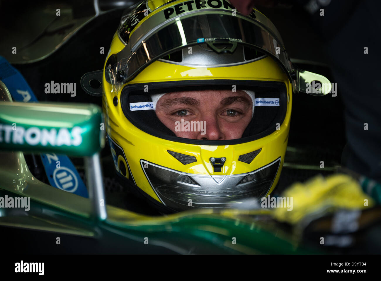 Nico Rosberg at the British Formula One (F1)  Grand Prix, Silverstone, UK Stock Photo