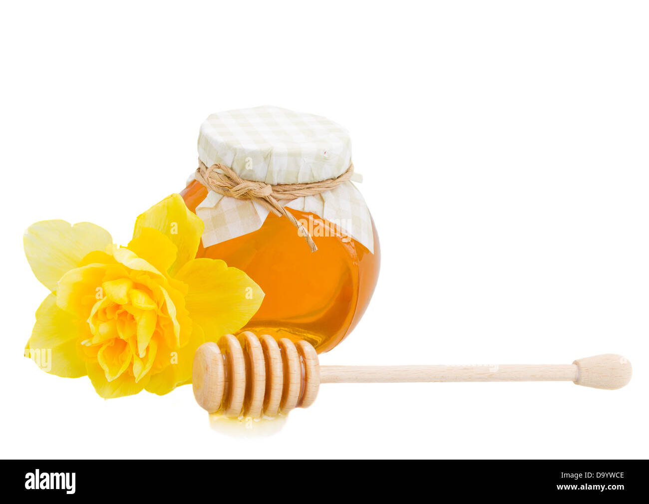 floral honey pot Stock Photo Alamy