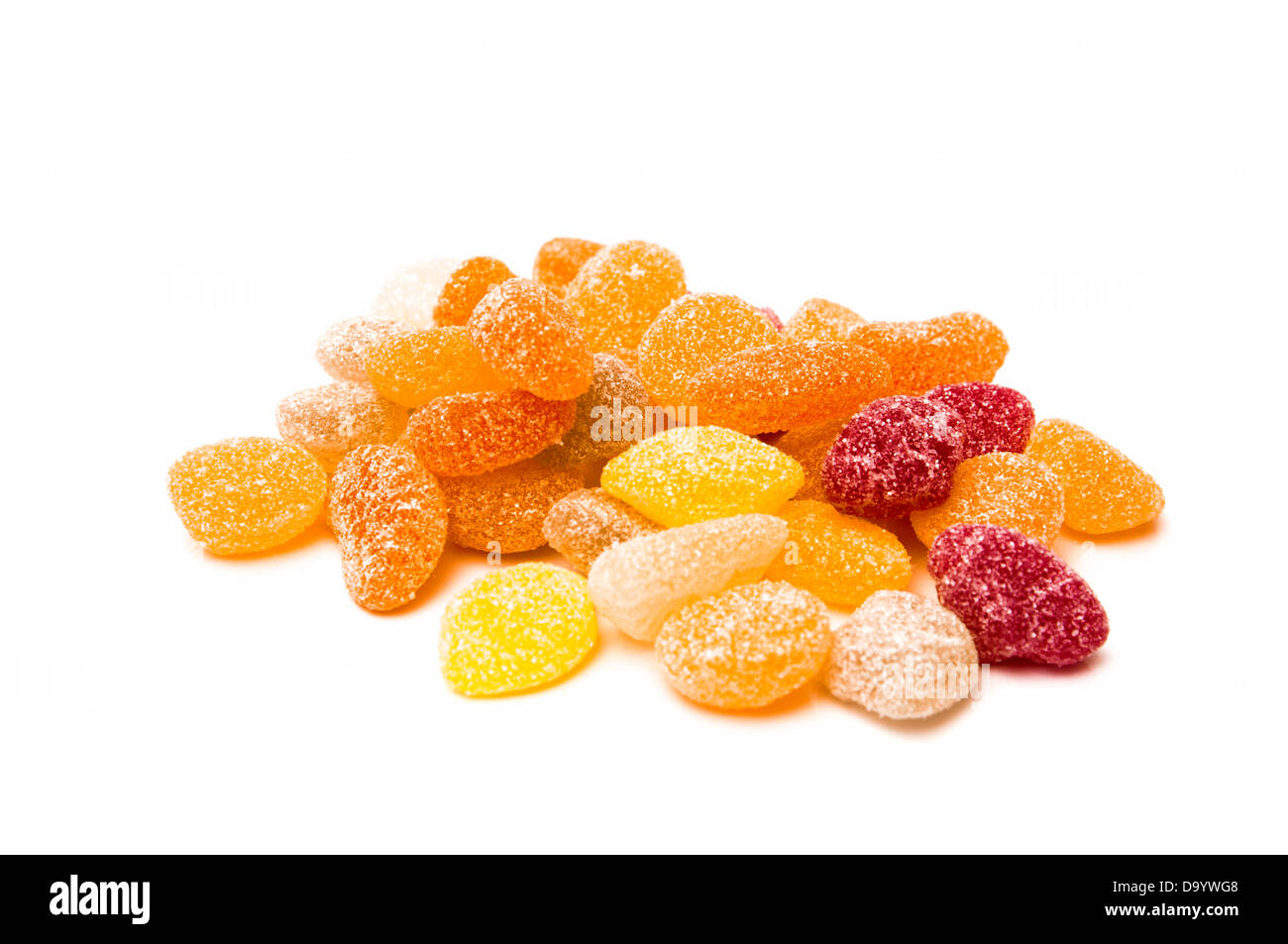 Candy Flavors And Different Colors On A White Background Stock Photo Alamy