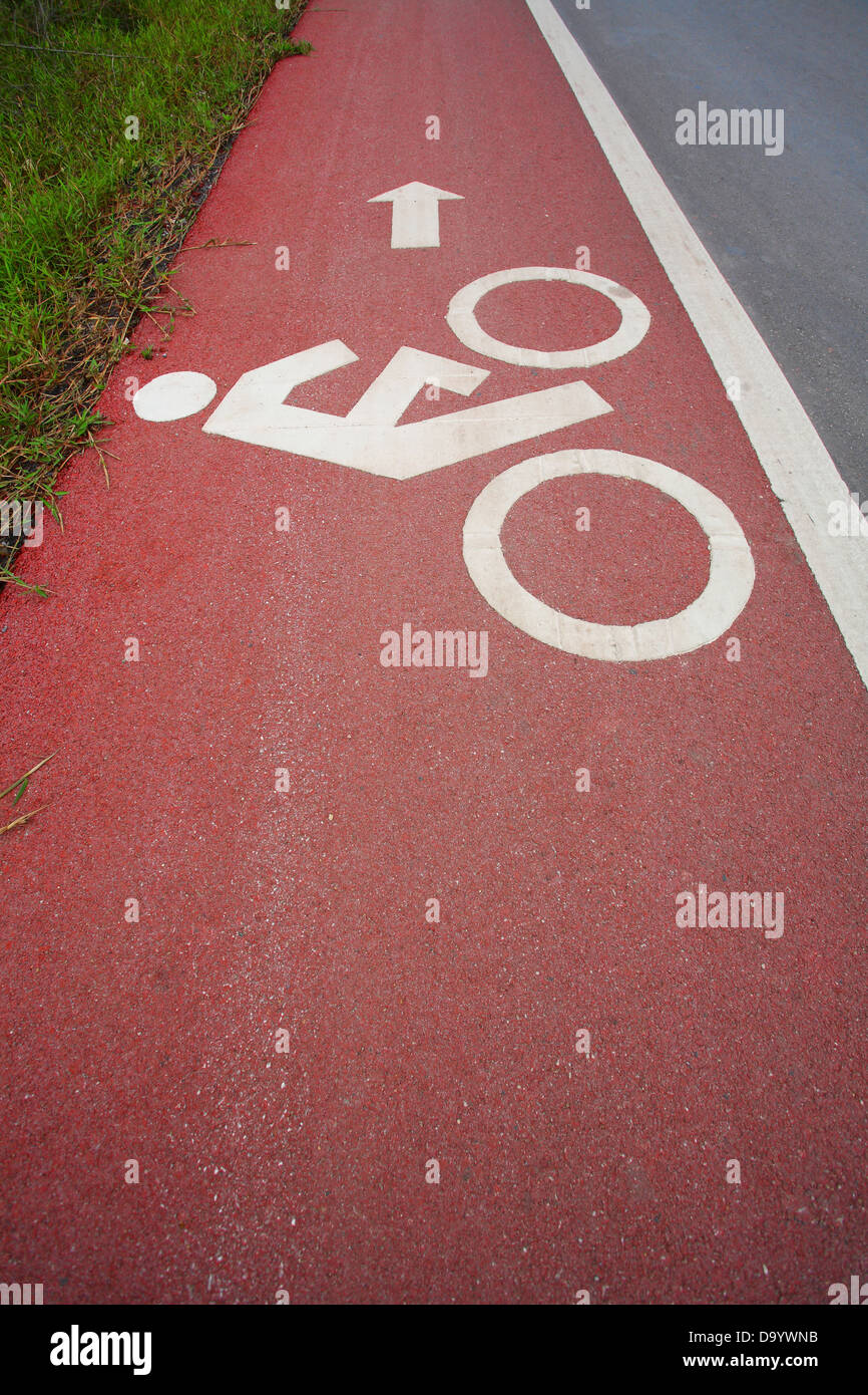 Bicycle path Stock Photo
