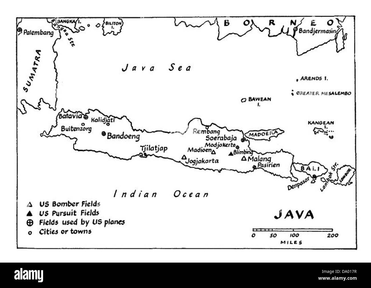 Jave - Map Stock Photo - Alamy