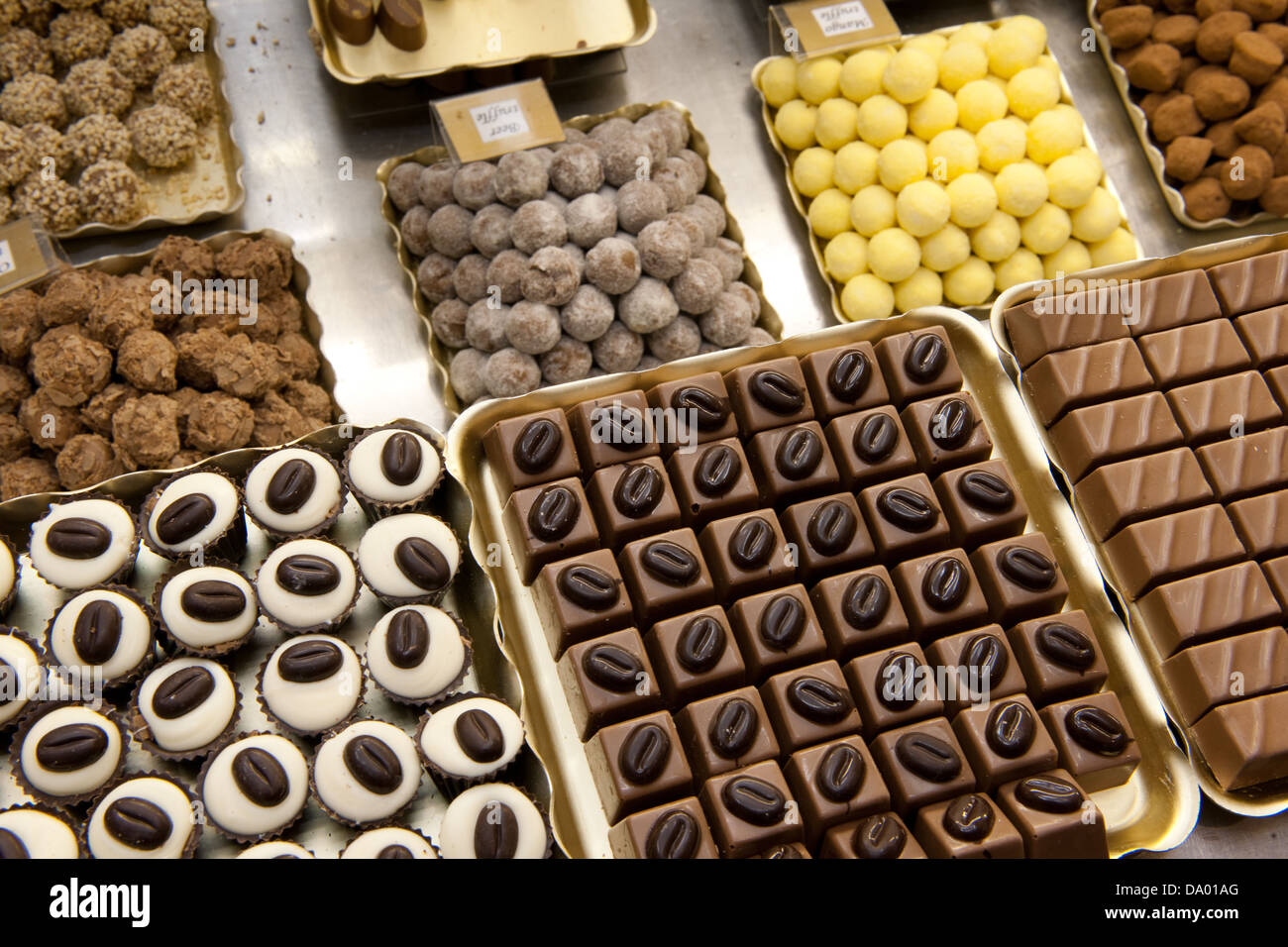 Huguenot Fine Chocolates, Franschhoek, South Africa Stock Photo