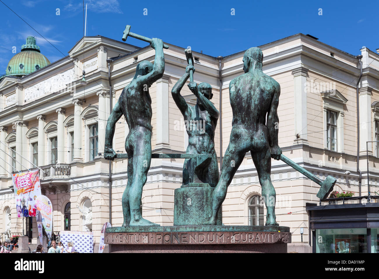 Three Smiths Statue in Helsinki, Finland Stock Photo Alamy