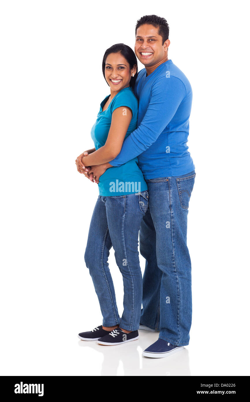 Embrace smile hug full length hi-res stock photography and images - Alamy