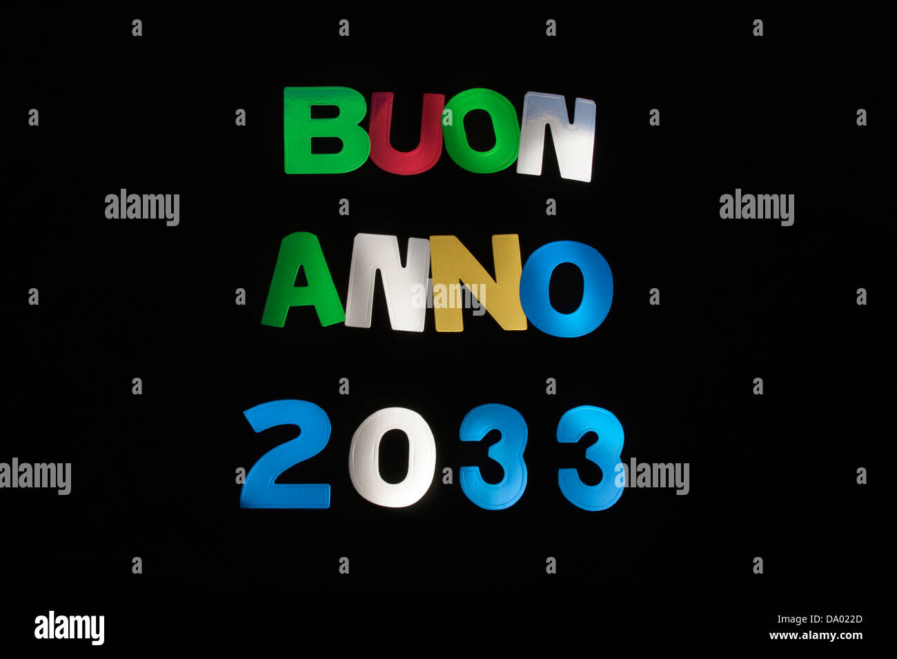 BUON ANNO 2033 Stock Photo