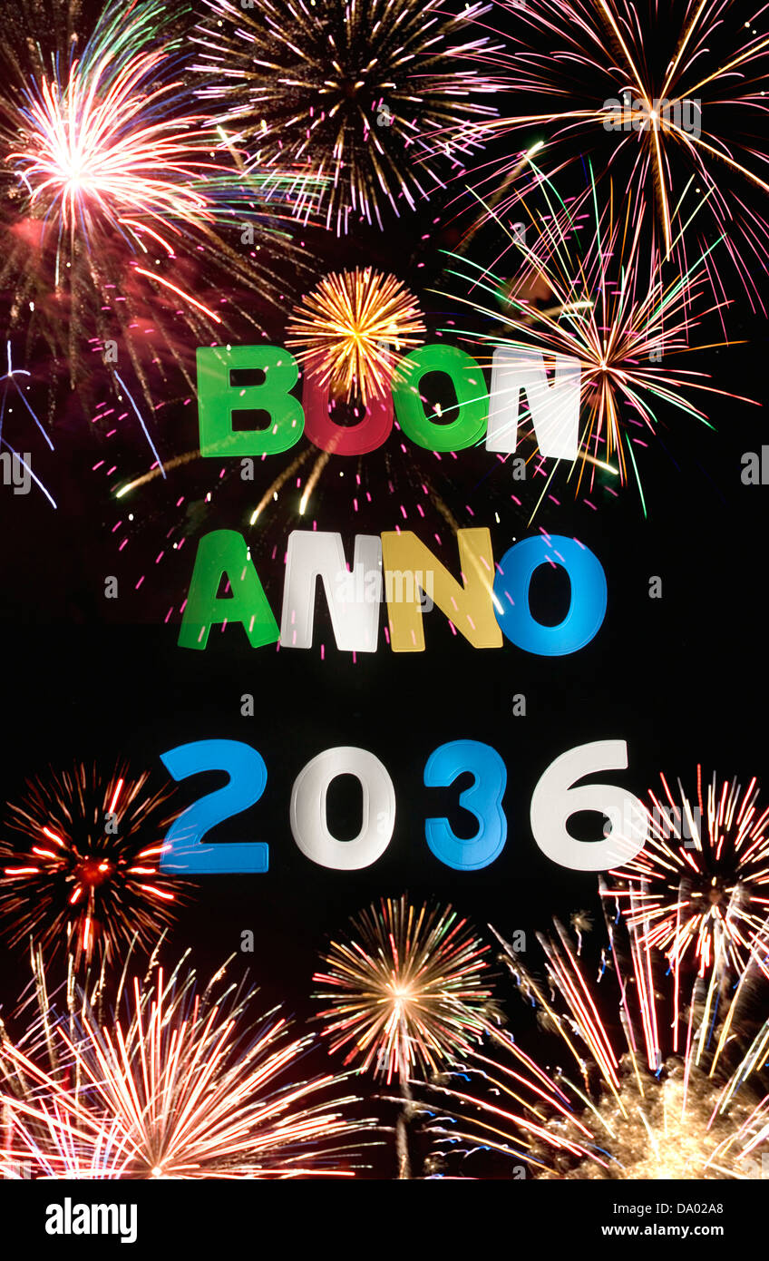 BUON ANNO 2036 - Stock Image