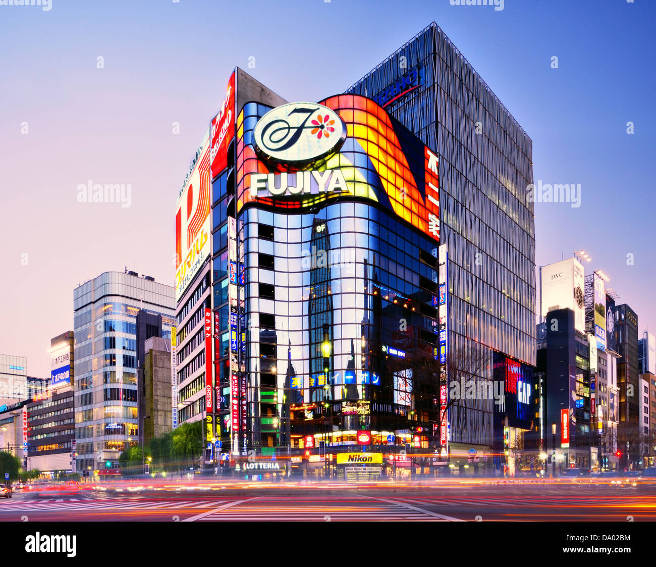 The Ginza District in Tokyo, Japan Stock Photo - Alamy 