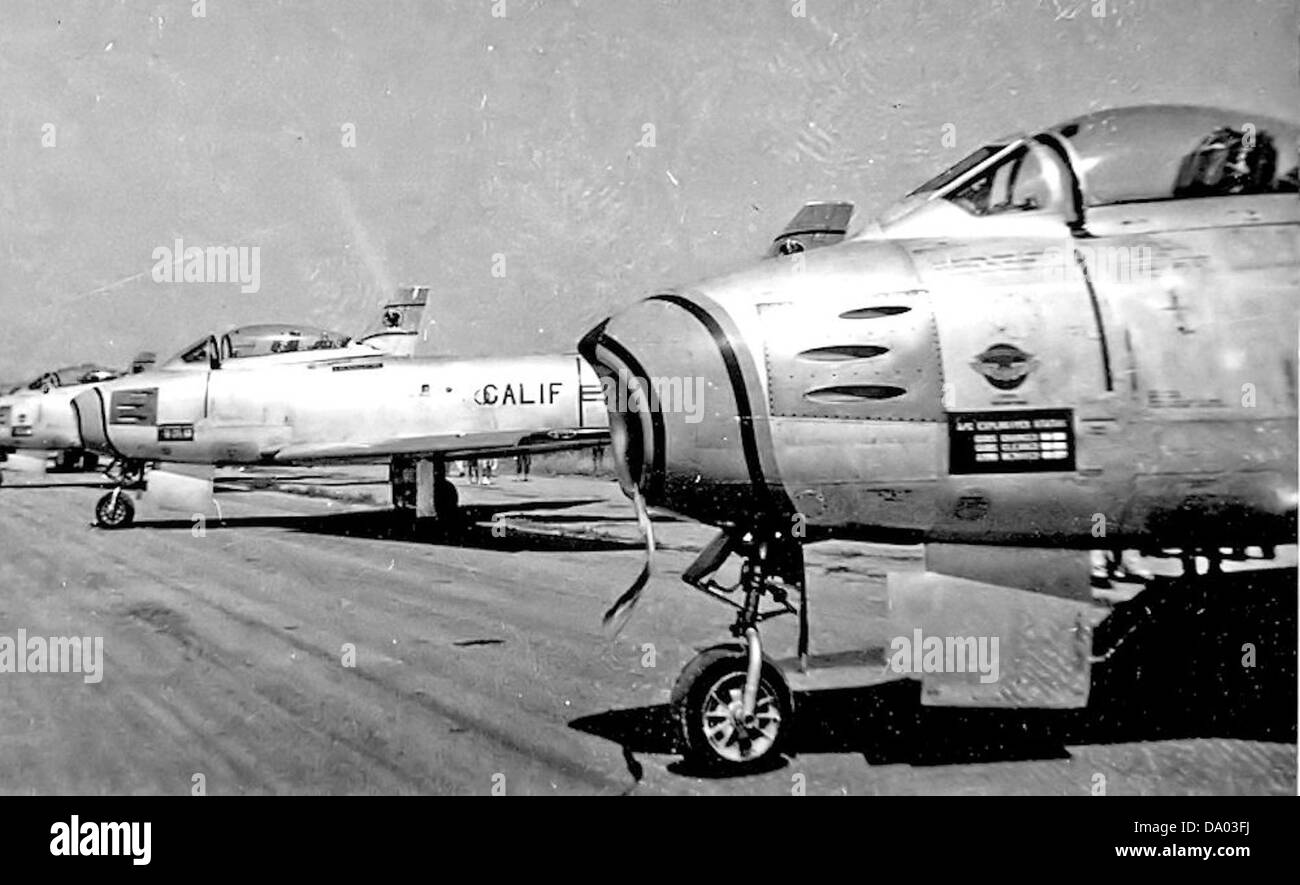 The 194th Fighter-Interceptor Squadron operated the F-86A Sabre, a jet ...
