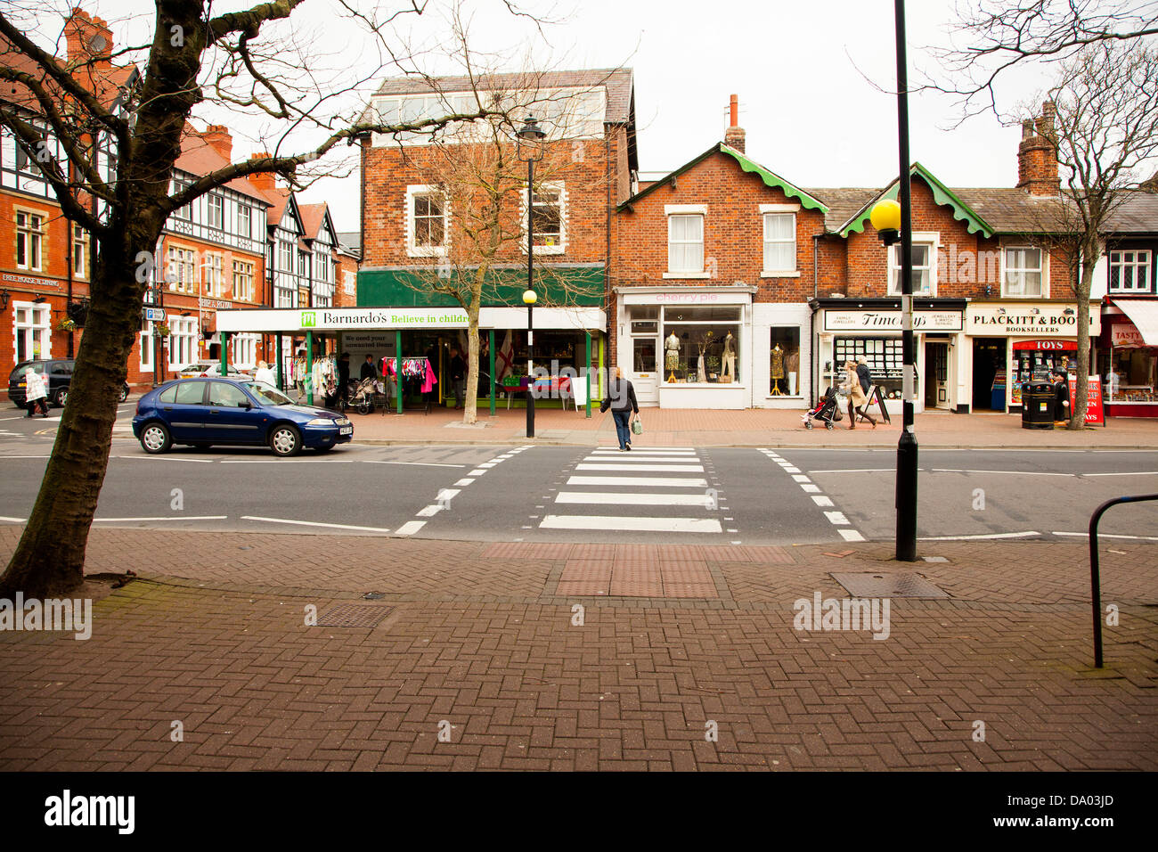 Zebra crossing in Lytham St Annes Stock Photo