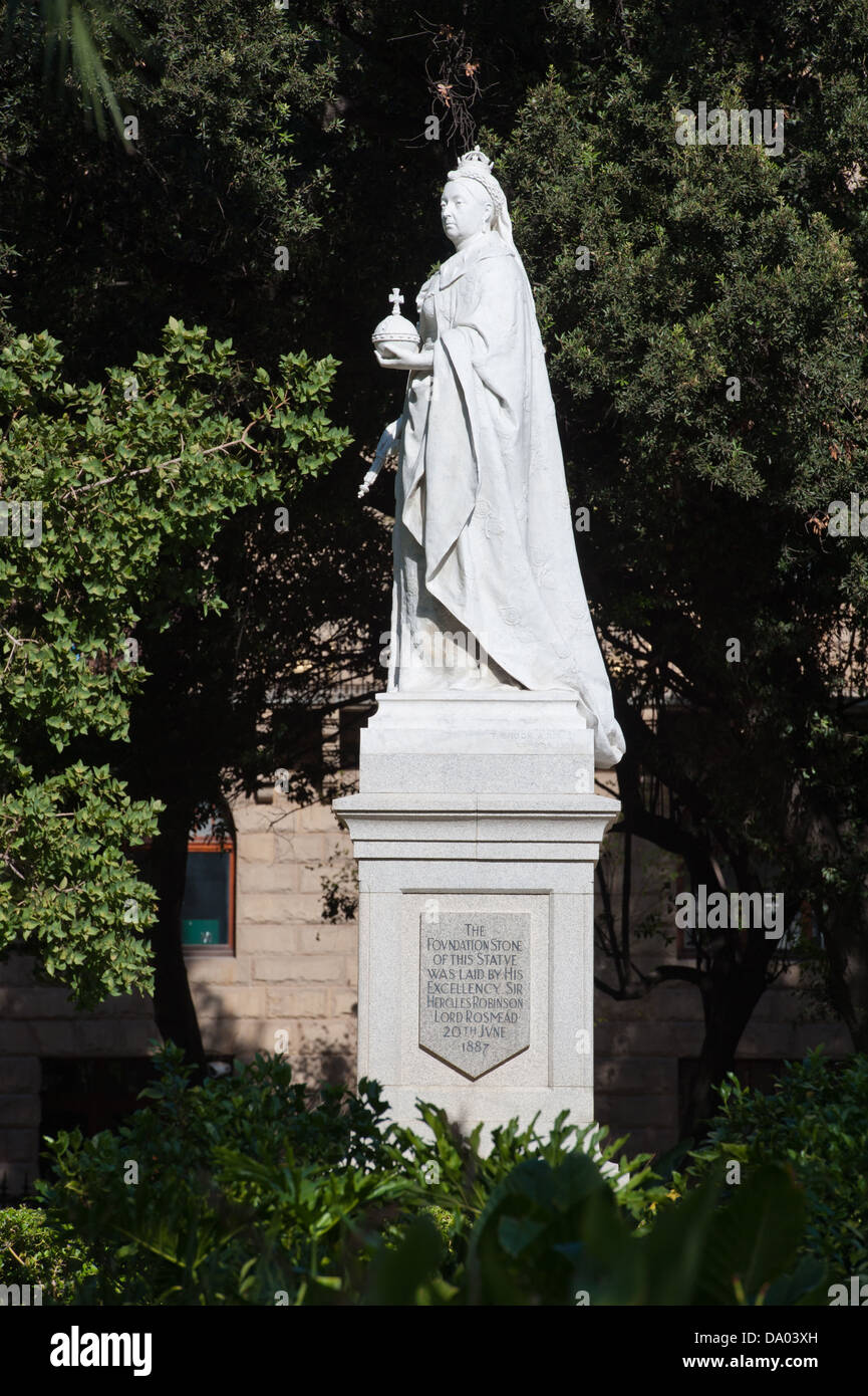 Statue of Queen Victoria, The Company's Garden, Cape Town, South Africa Stock Photo