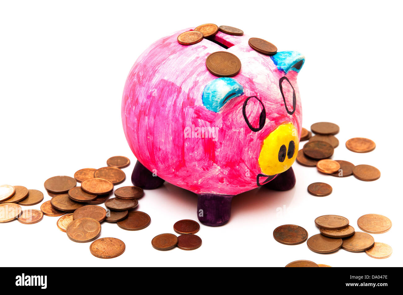 piggy bank on a white background Stock Photo Alamy