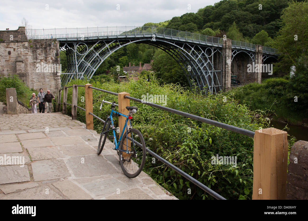 The famous Iron Bridge in Ironbridge Shropshire England UK Stock Photo