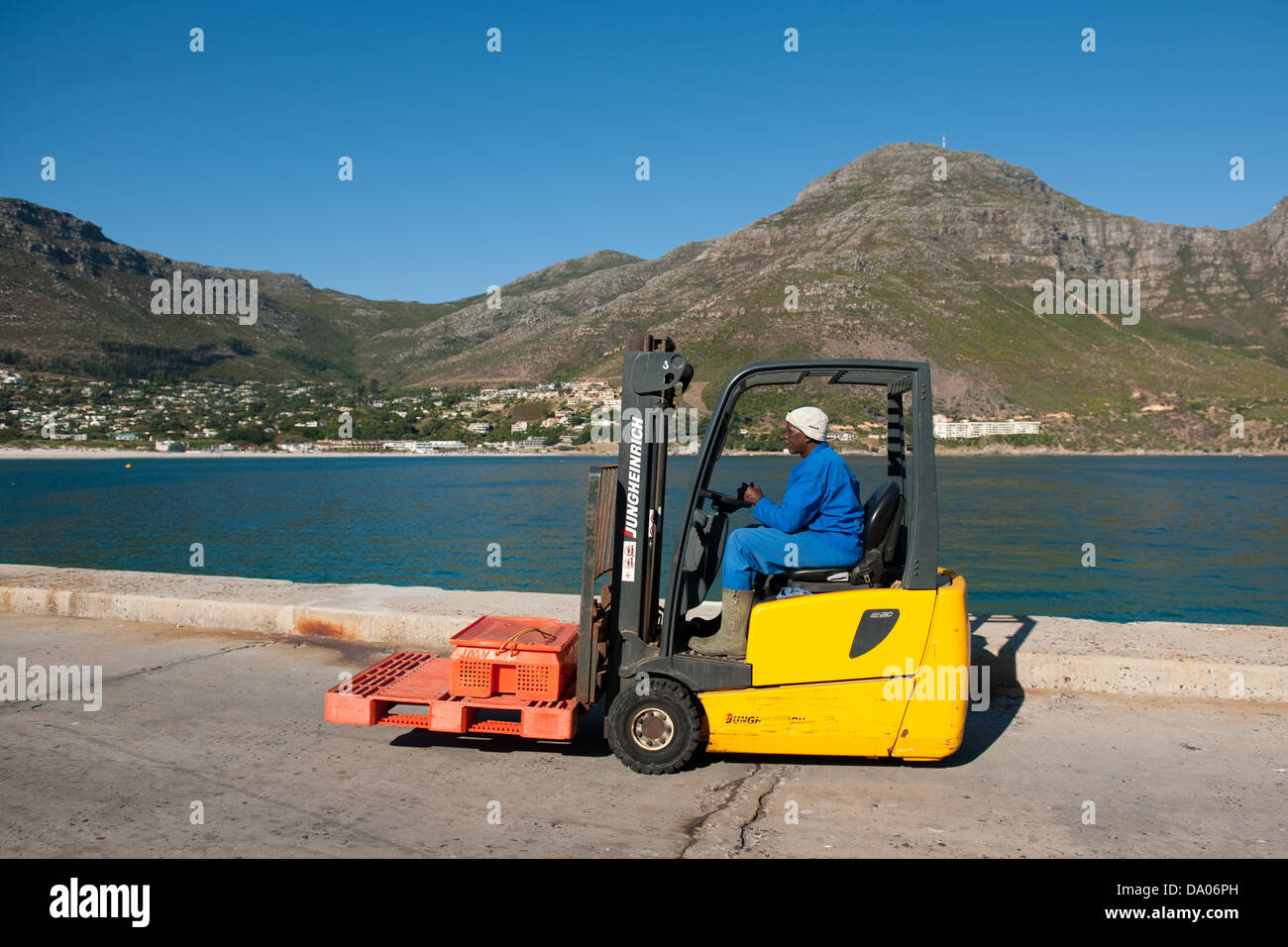 Forklift harbor hires stock photography and images Alamy
