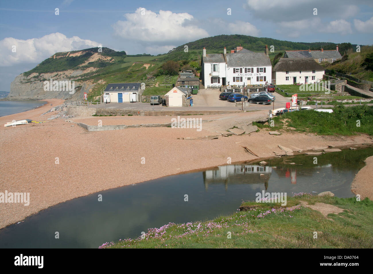 Golden Cap and Anchor Inn Seatown Dorset England UK Stock Photo Alamy