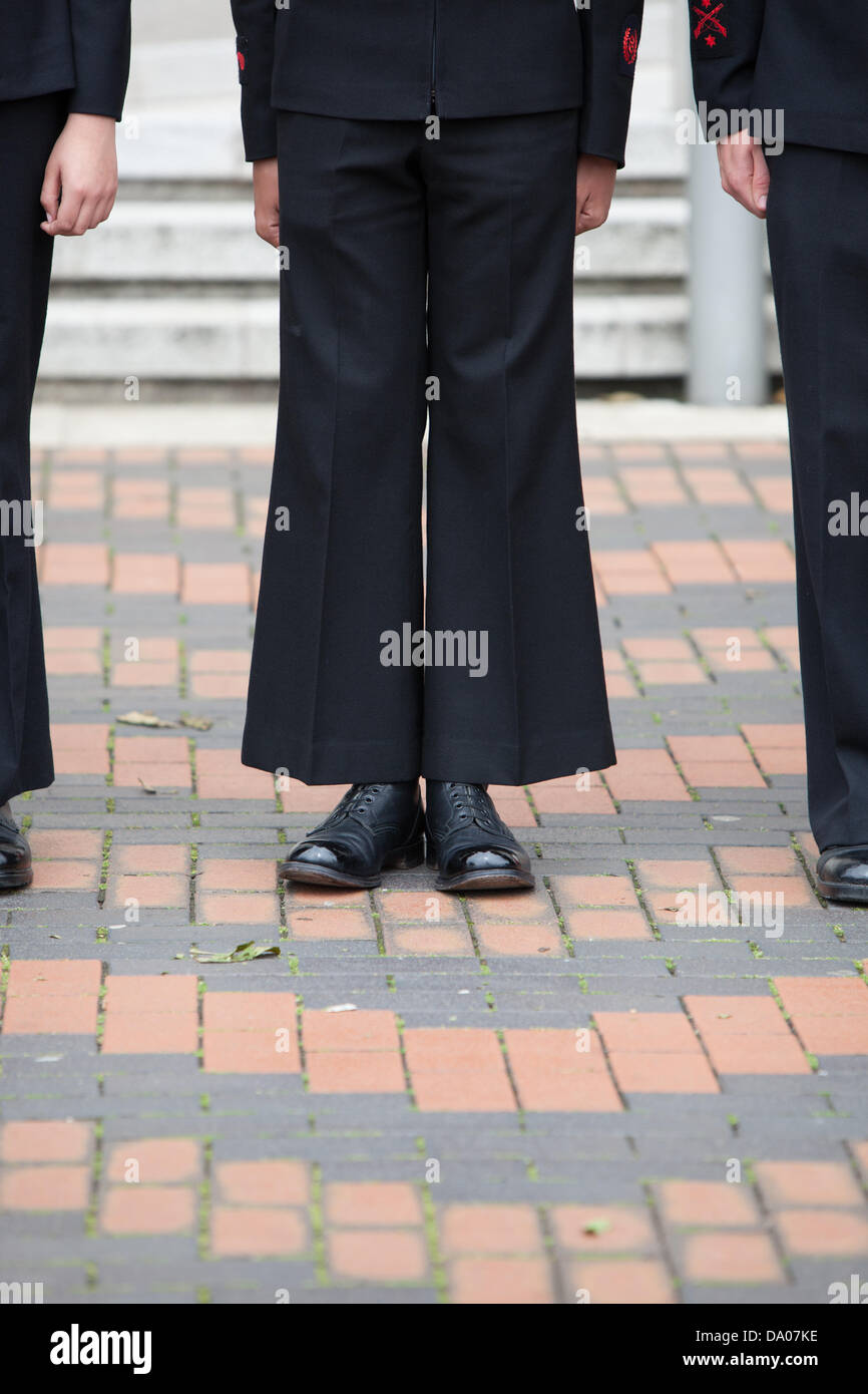 Bell bottom trousers hi-res stock 