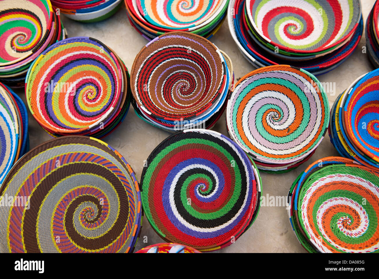 Baskets for sale on Greenmarket Square, Cape Town, south Africa Stock Photo  - Alamy