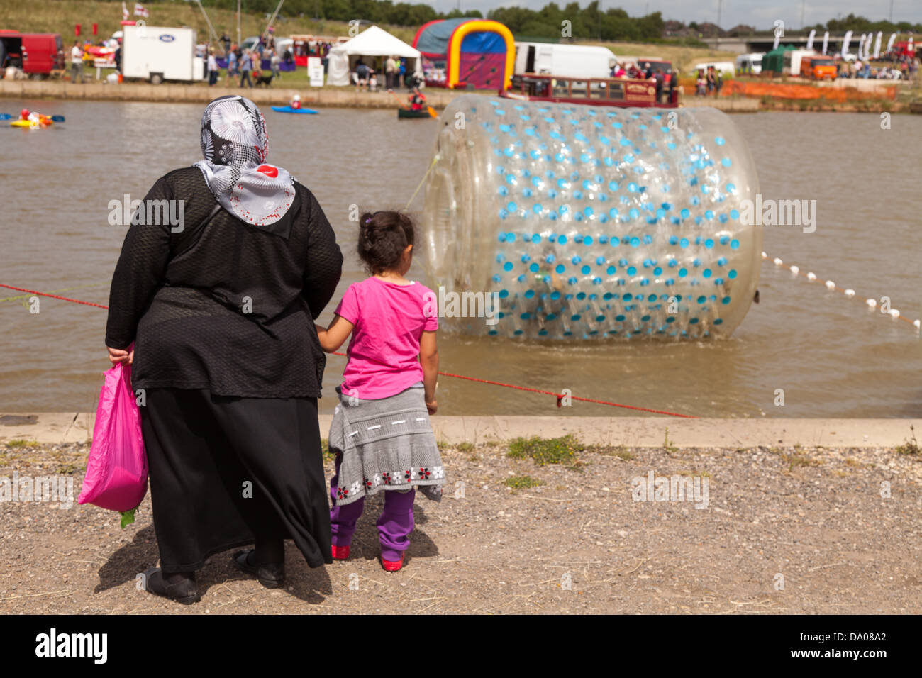 Children enjoying watersports at Chesterfield Canal Trust's festival at