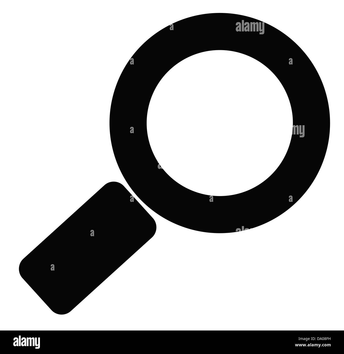 Business concept on magnifying Black and White Stock Photos & Images ...